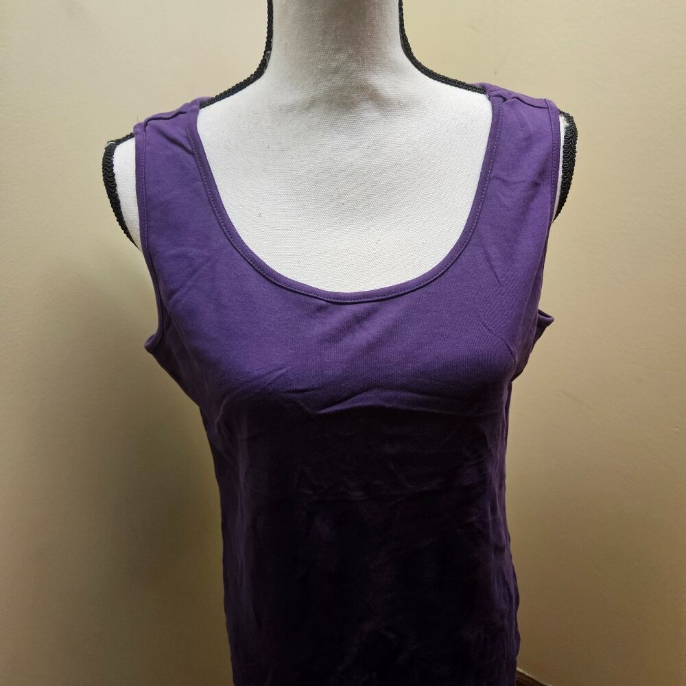 Laura Scott Ladies Purple Tank Tunic